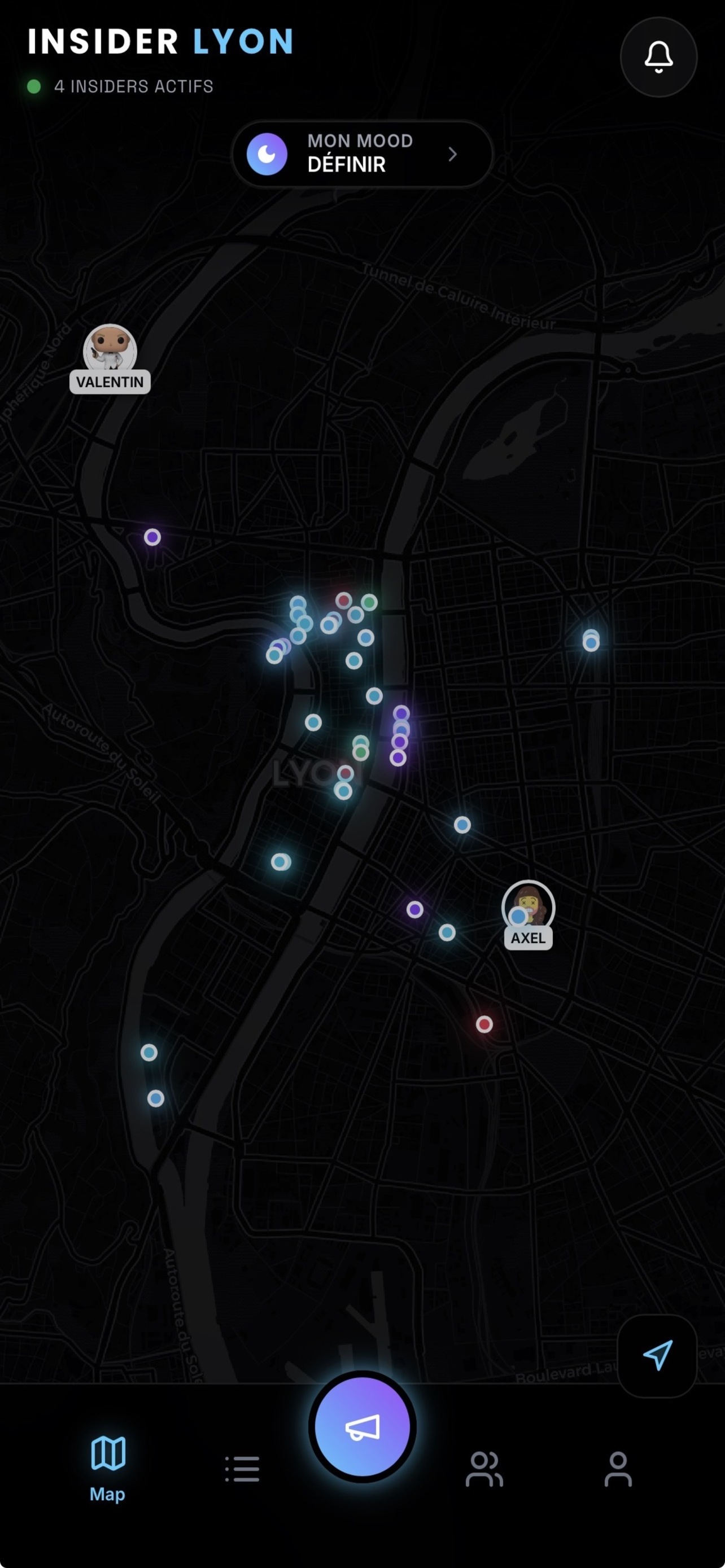 Carte interactive INSIDER